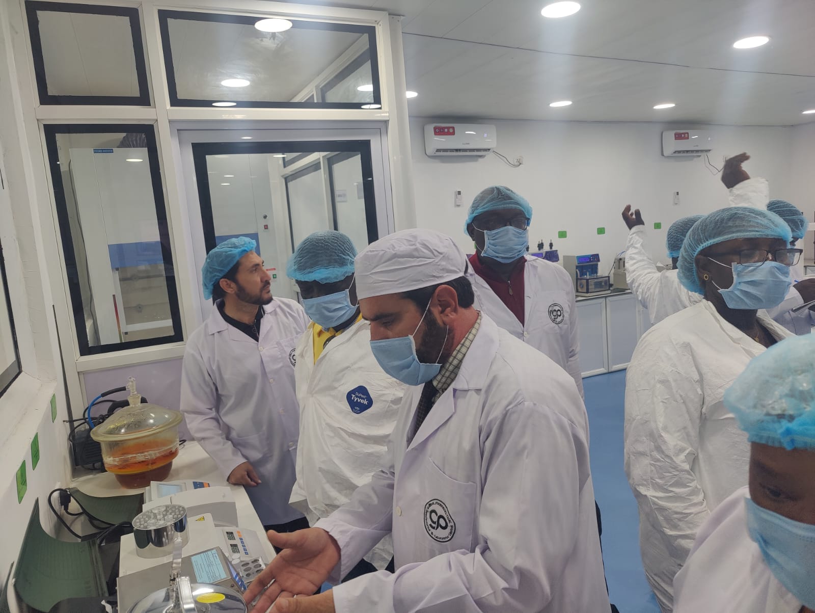 In-house laboratory training session